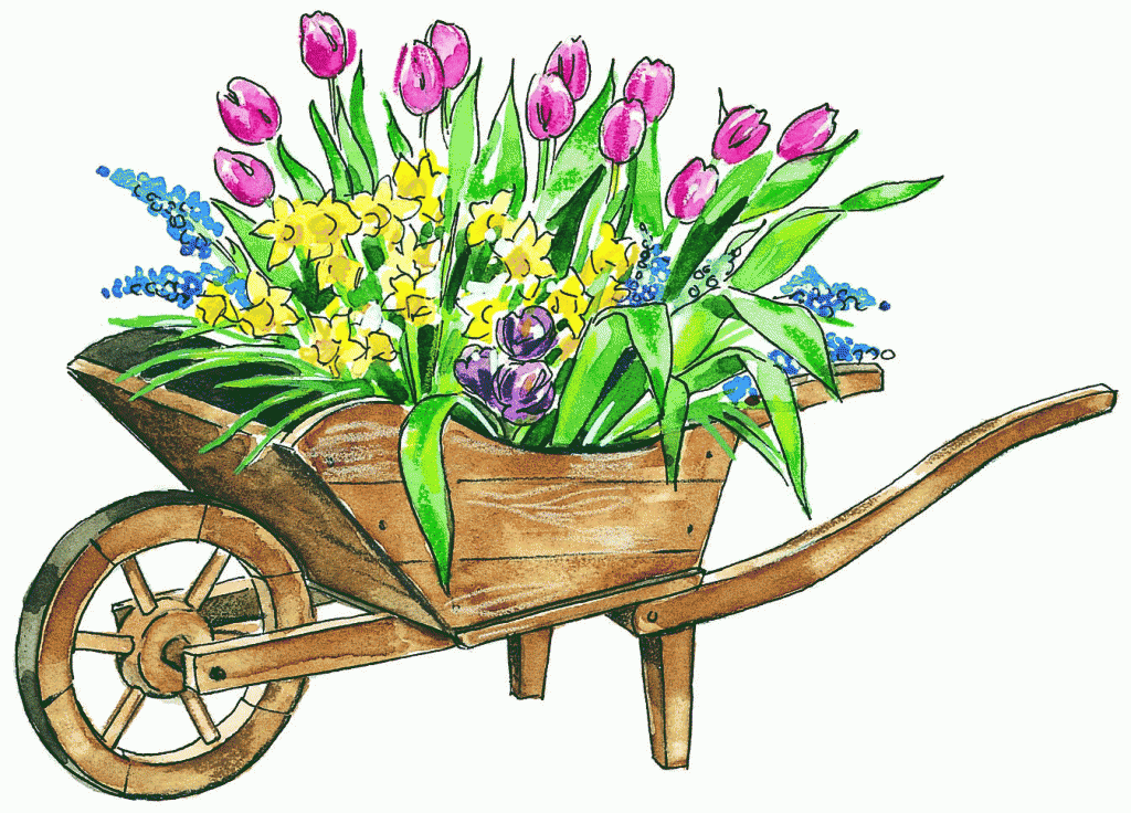 210342-spring-flower-garden-clip-art | Pursers Coaches